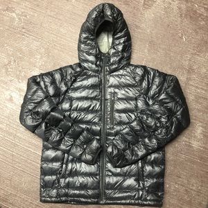 Hooded down jacket